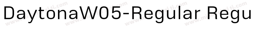 DaytonaW05-Regular Regular字体转换